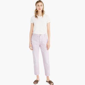 J.Crew Straight-leg crop jean in garment-dyed denim-L6929-MISTY ORCHID-NWT